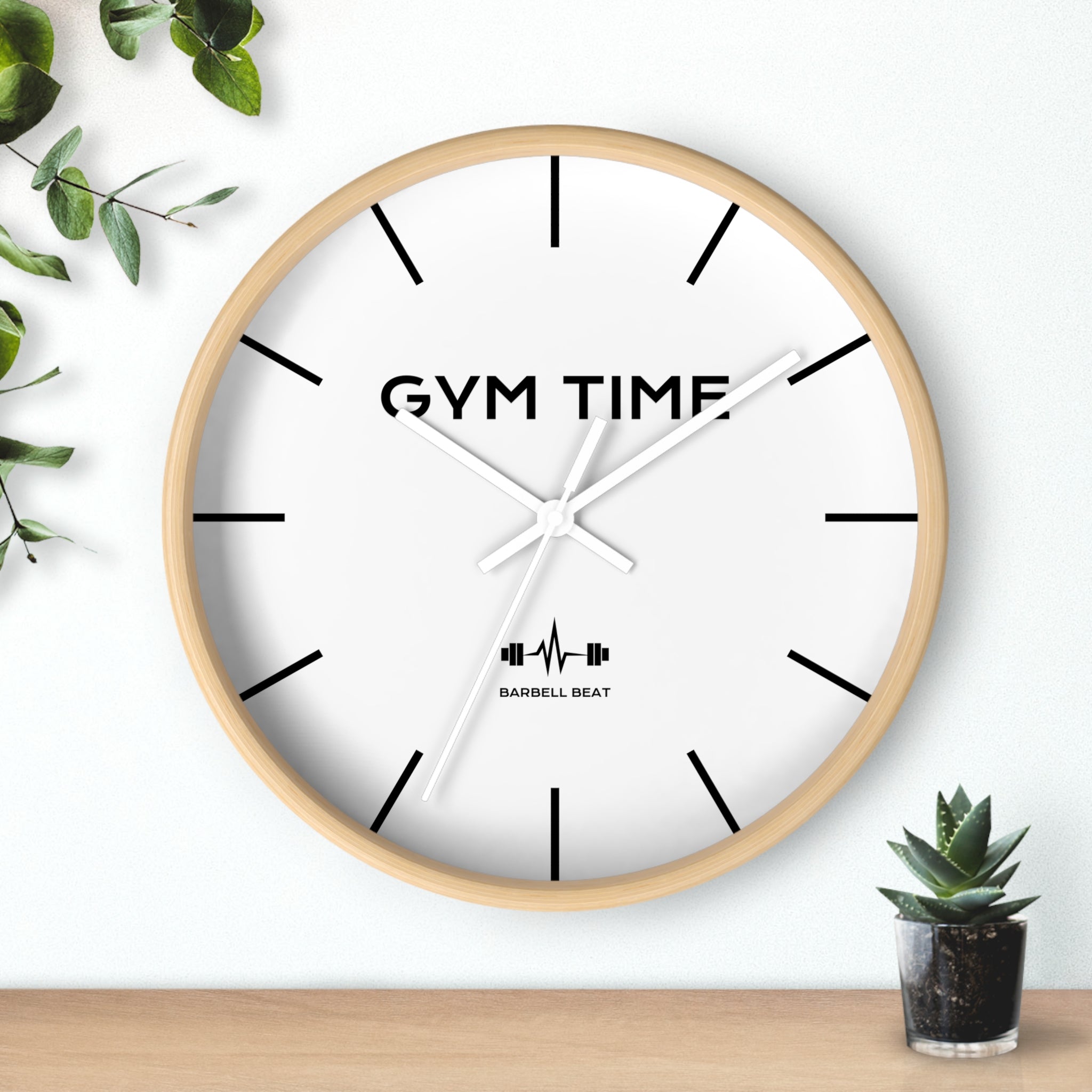 Barbell Beat - “GYM TIME” Wall Clock