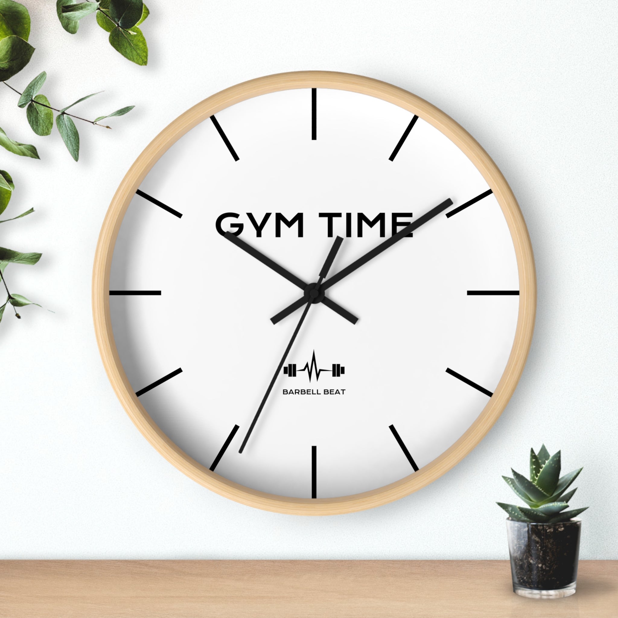 Barbell Beat - “GYM TIME” Wall Clock